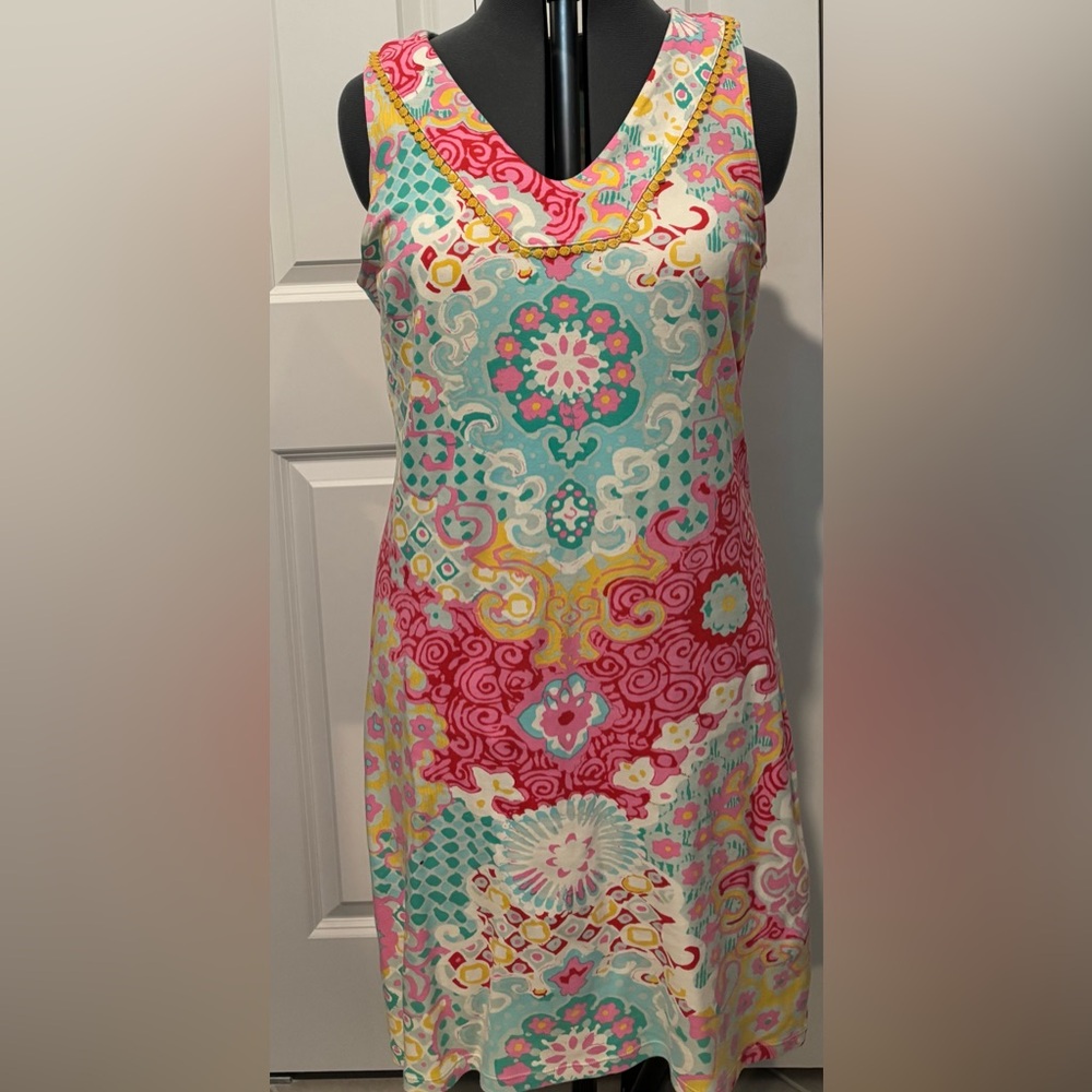 Talbots Multicolor Patterned Dress